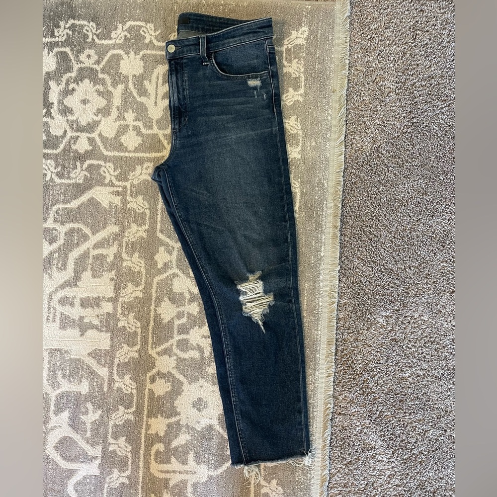 Joe’s size 32 high rise skinny crop jeans